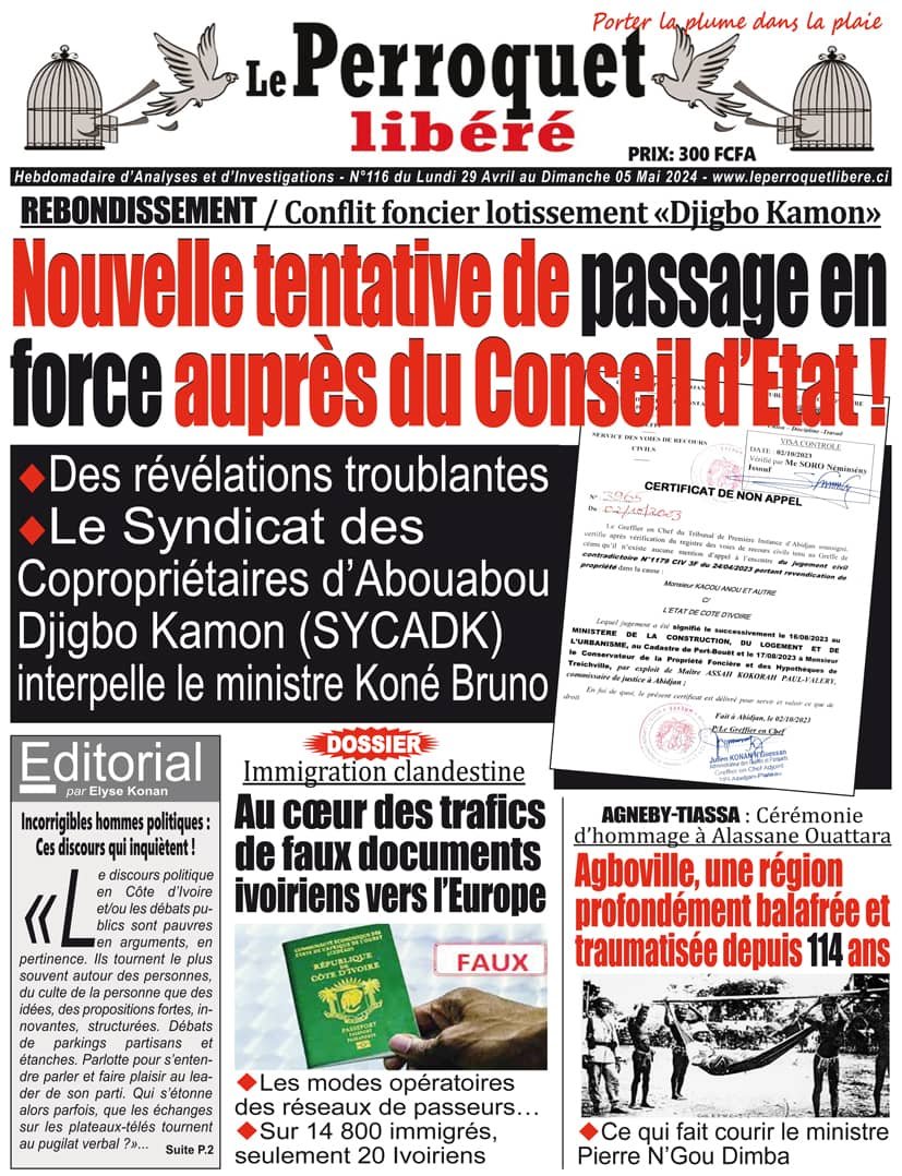 Perroquet Libéré n°116_revu du Lundi 29 Avril au Dimanche 05 Mai 2024