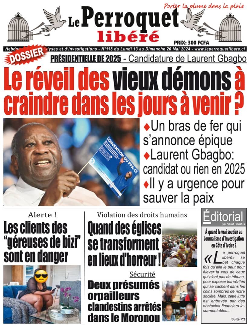 Perroquet Libéré n°118_revu du Lundi 13 au Dimanche 19 Mai 2024