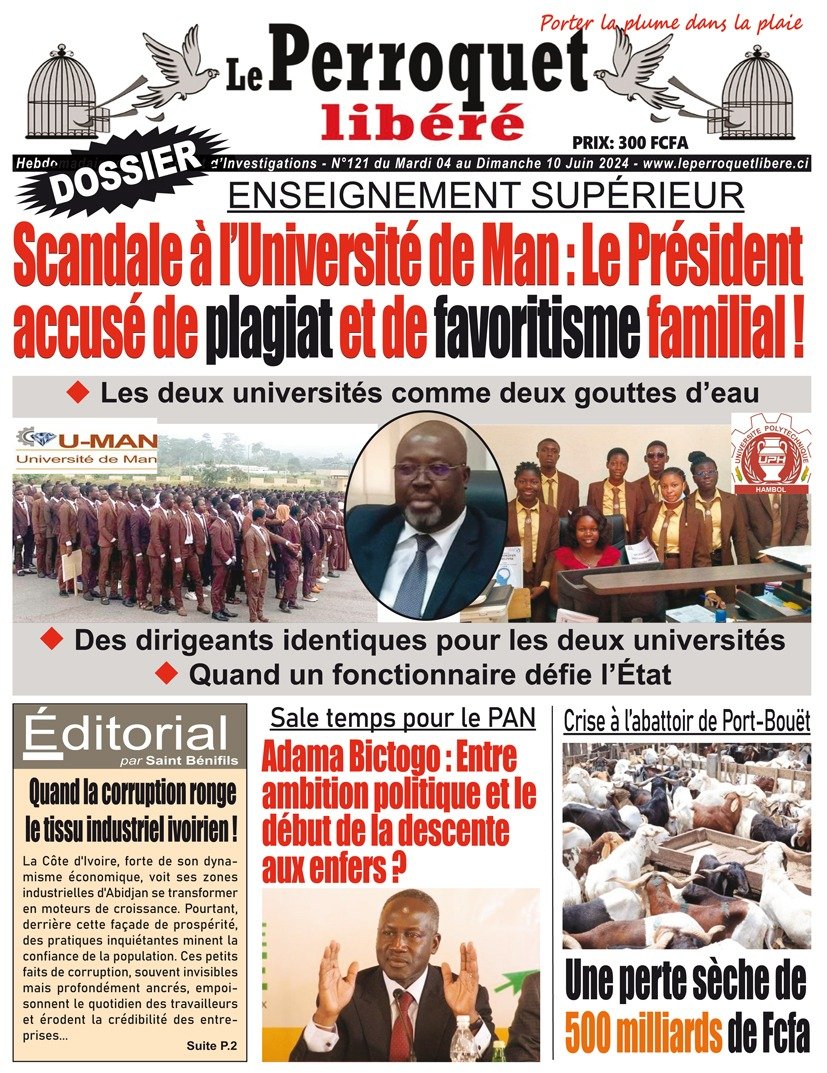 Perroquet Libéré n°121_revu du Mardi 04 au Dimanche 09 juin 2024