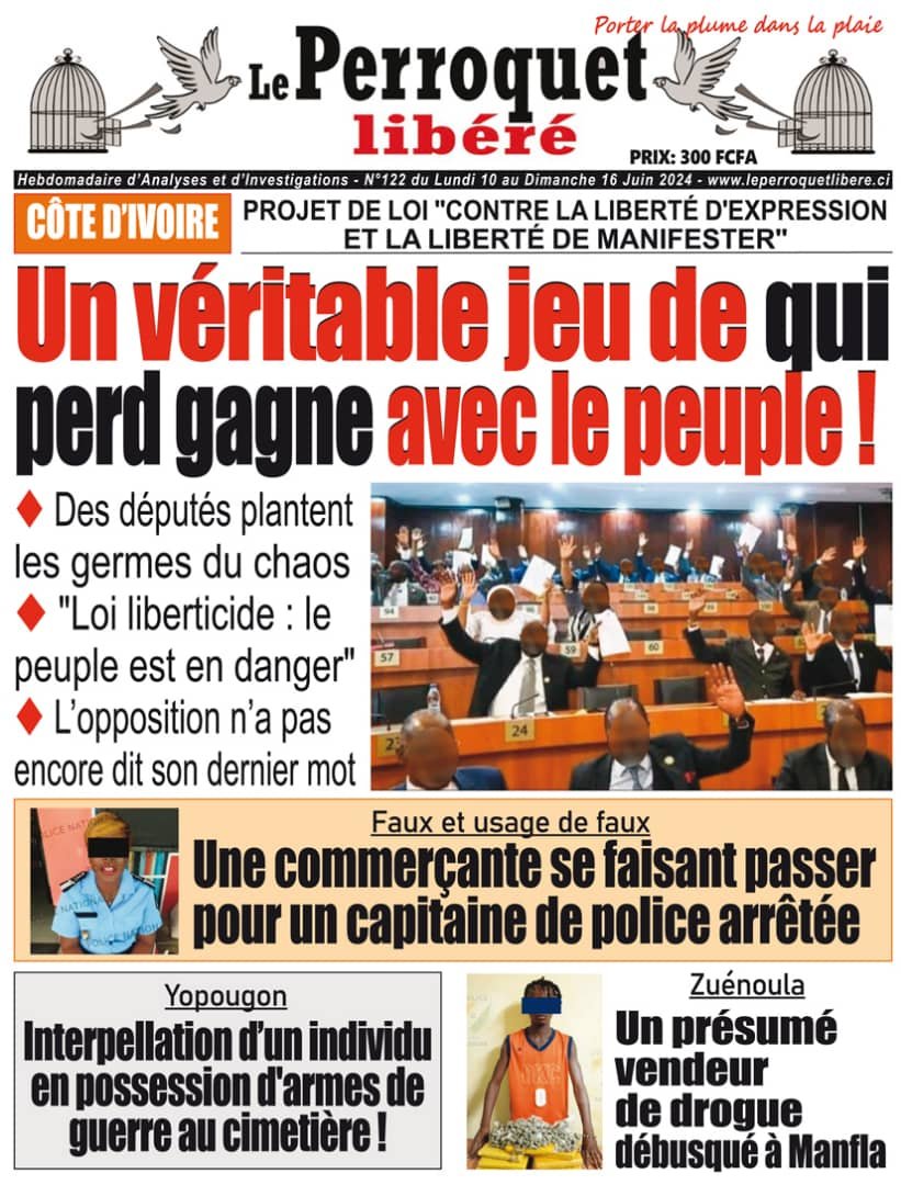 Perroquet Libéré n°121_revu du lundi 10 au Dimanche 16 juin 2024
