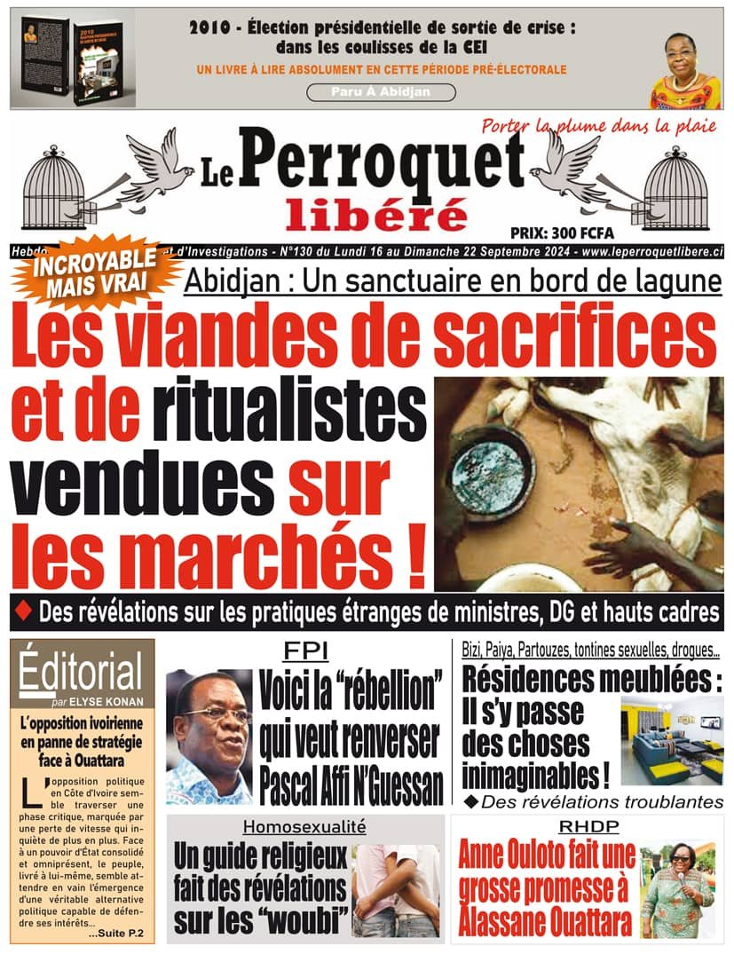 Perroquet Libéré n°130_revu du Lundi 16 au Dimanche 22 septembre 2024