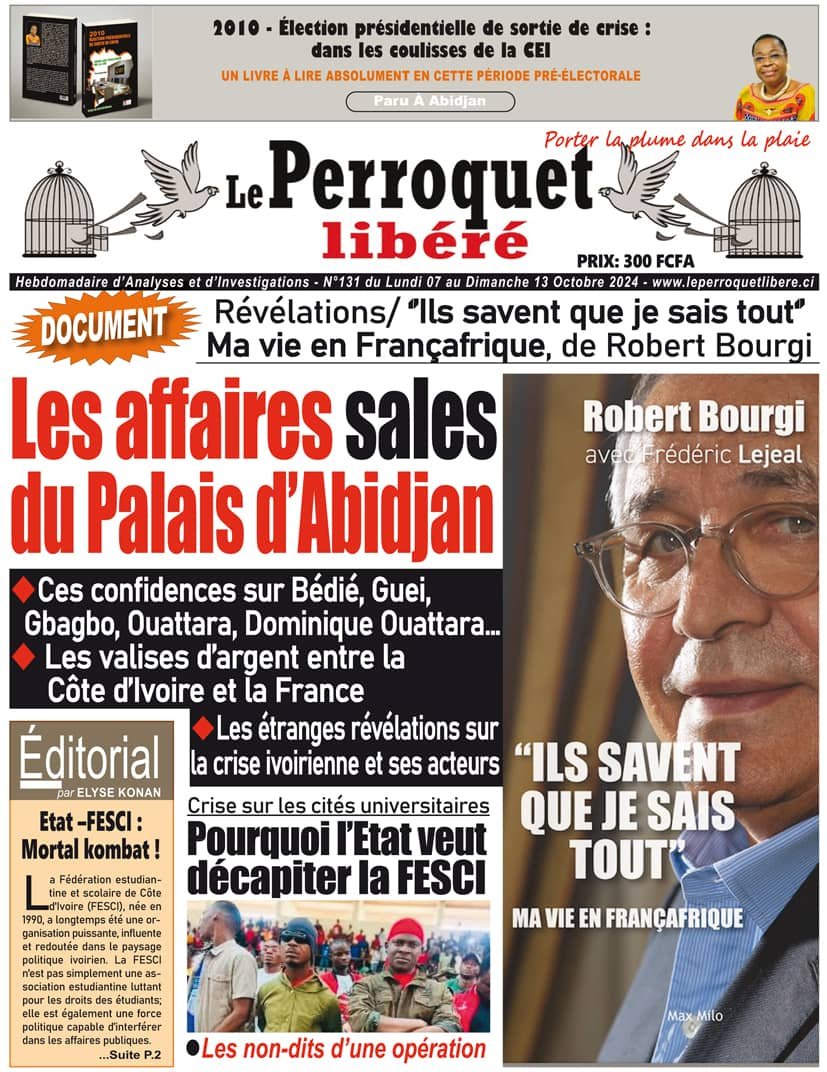 Perroquet Libéré n°131_revu du Lundi 07 au Dimanche 13 octobre 2024