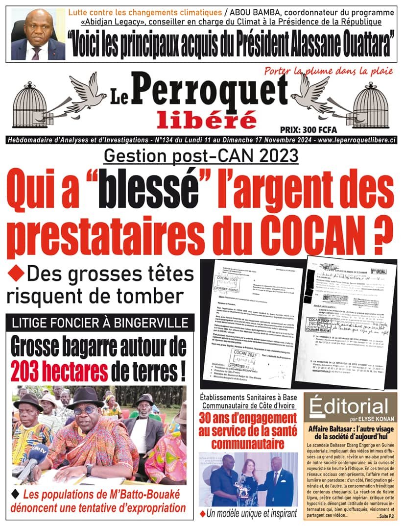 Perroquet Libéré n°134_revu du Lundi 11 au Dimanche 17 novembre 2024