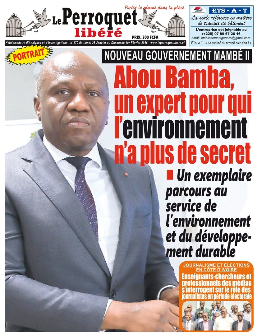 Perroquet libéré n°169 du lundi 26 janvier au dimanche 1er février 2026