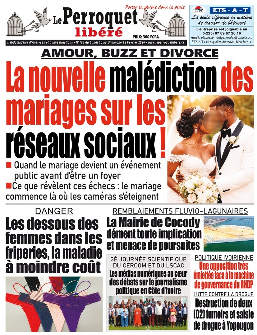 Perroquet libéré n°173 du lundi 16 fevrier au dimanche 22 février 2026