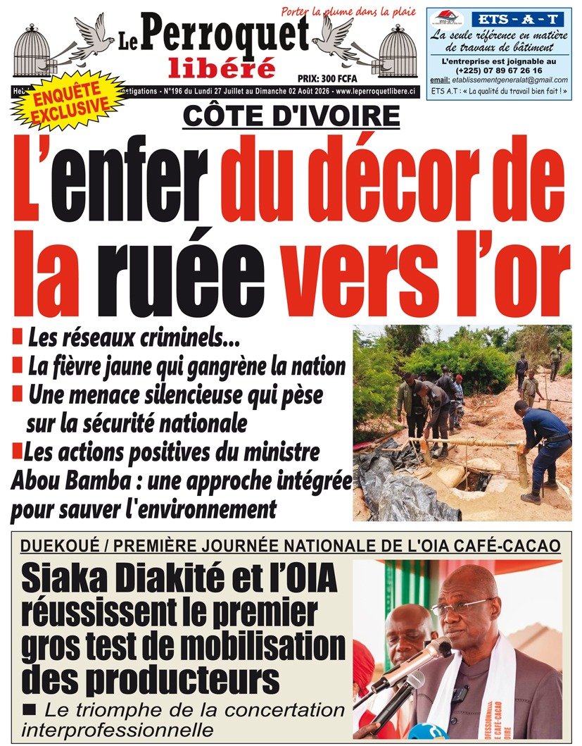 Perroquet libéré n°196 du lundi 27 juillet au dimanche 02 août 2026