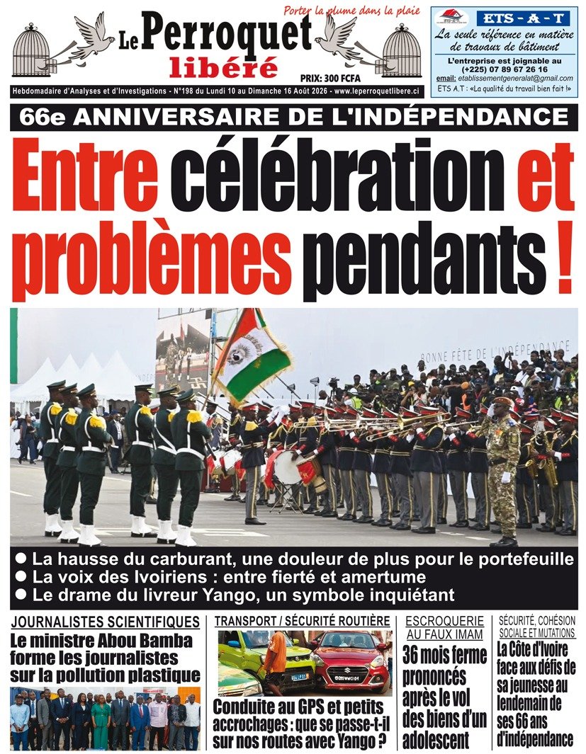 Perroquet libéré n°198 du lundi 10 août au dimanche 16 août 2026