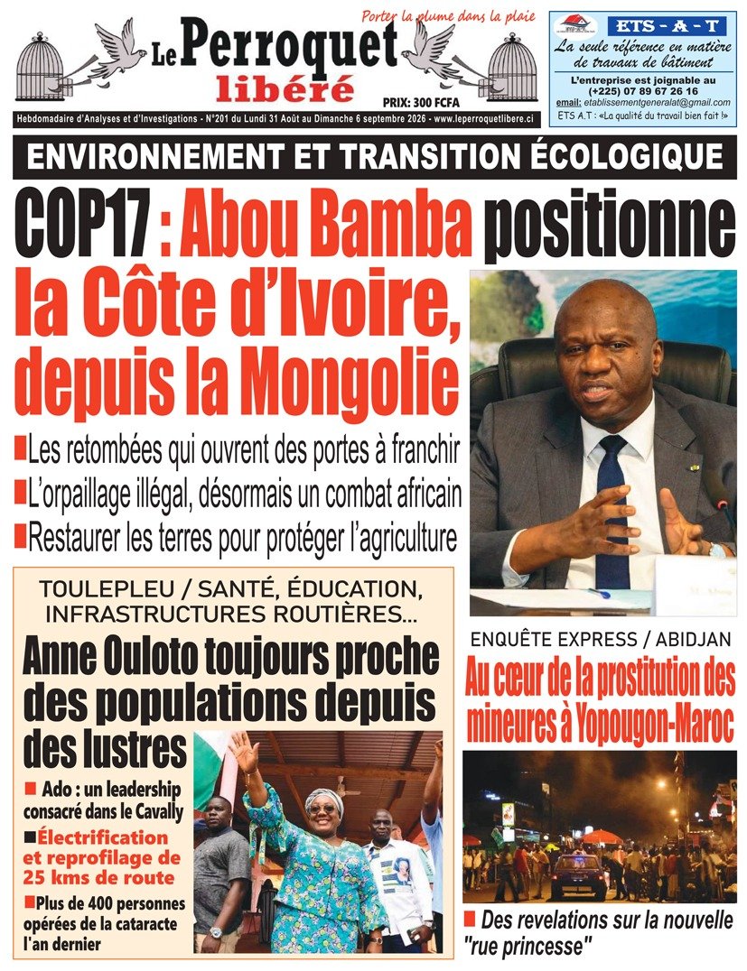 Perroquet libéré n°201 du lundi 31 août au dimanche 10 septembre 2026