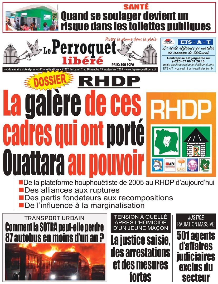 Perroquet libéré n°202 du lundi 07 septembre au dimanche 13 septembre 2026