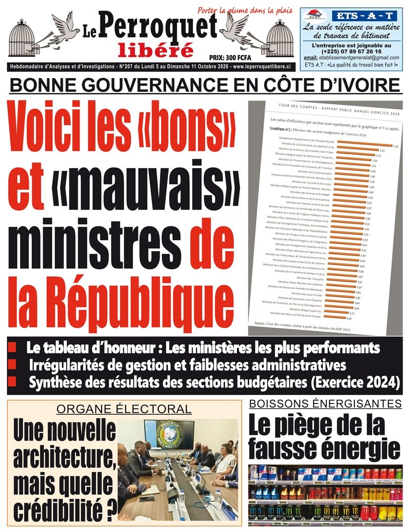 Perroquet libéré n°207 du lundi 05 octobre au dimanche 11 octobre 2026